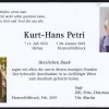 Petri Kurt 1932-2019 Todesanzeige